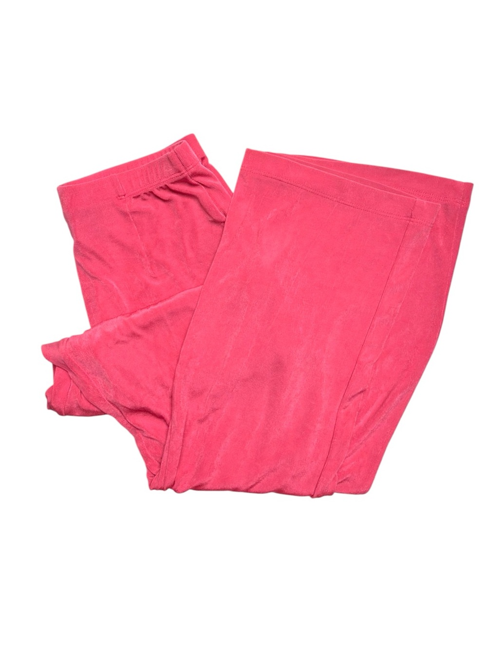 Traveler’s by Chico’s flat front coral wide legged pants Women’s 4 Chico’s 0 |af